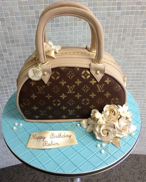 louis vuitton handbag cake design.